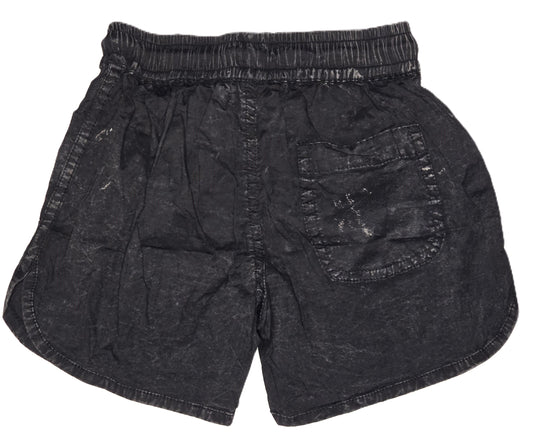 "Acid~Wash" Black Shorts
