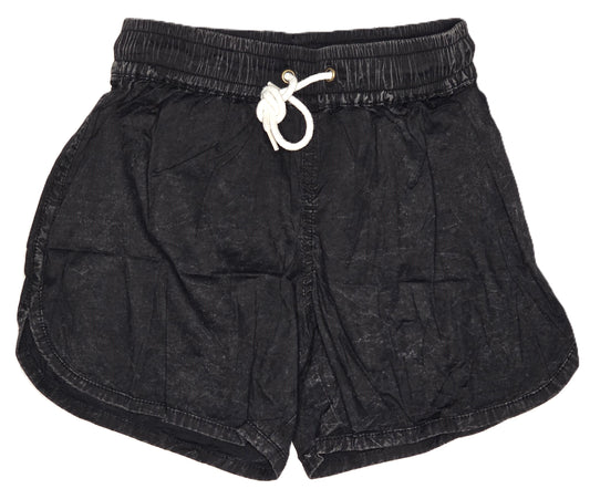 "Acid~Wash" Black Shorts