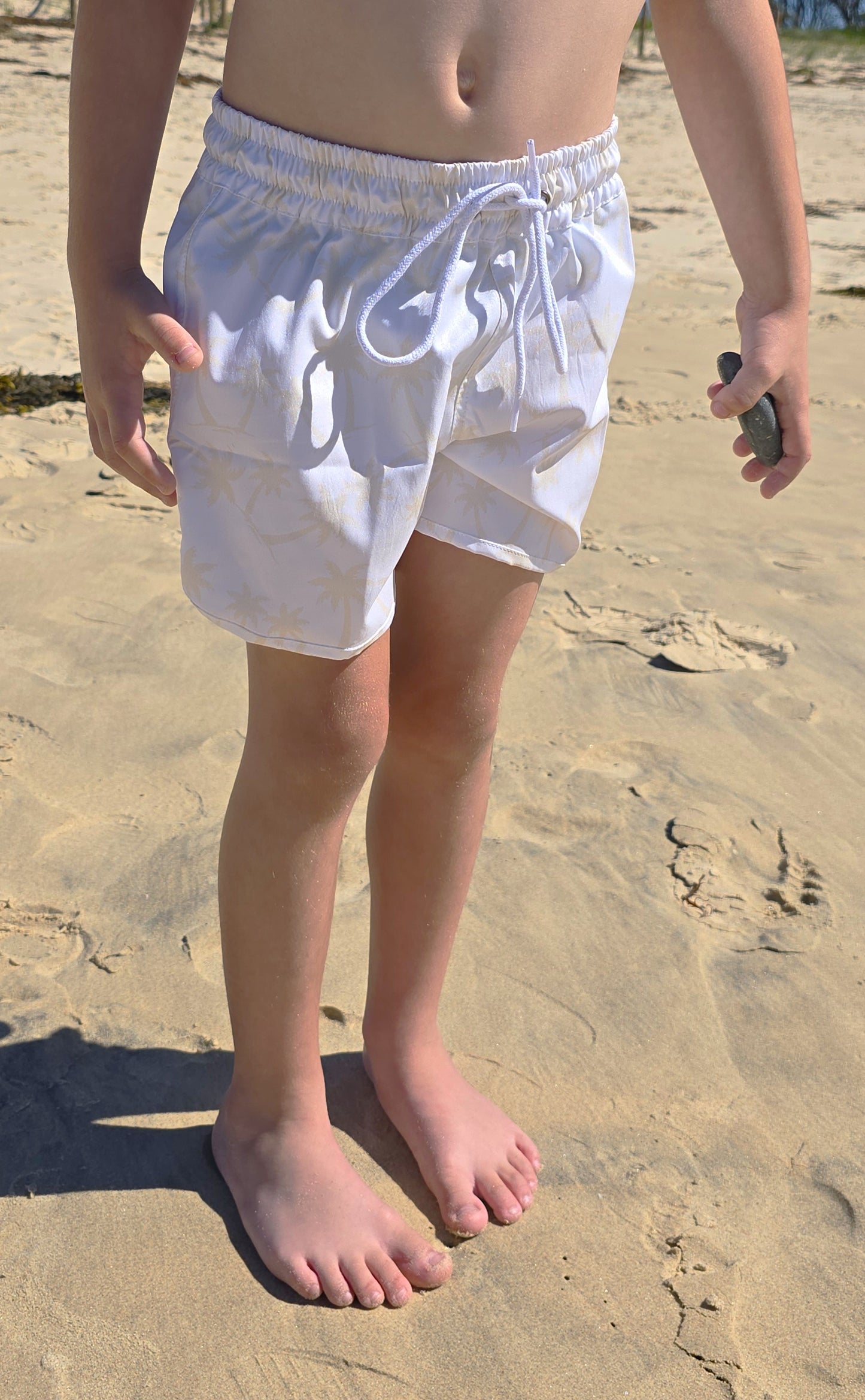 "Palm~Tree" White Shorts