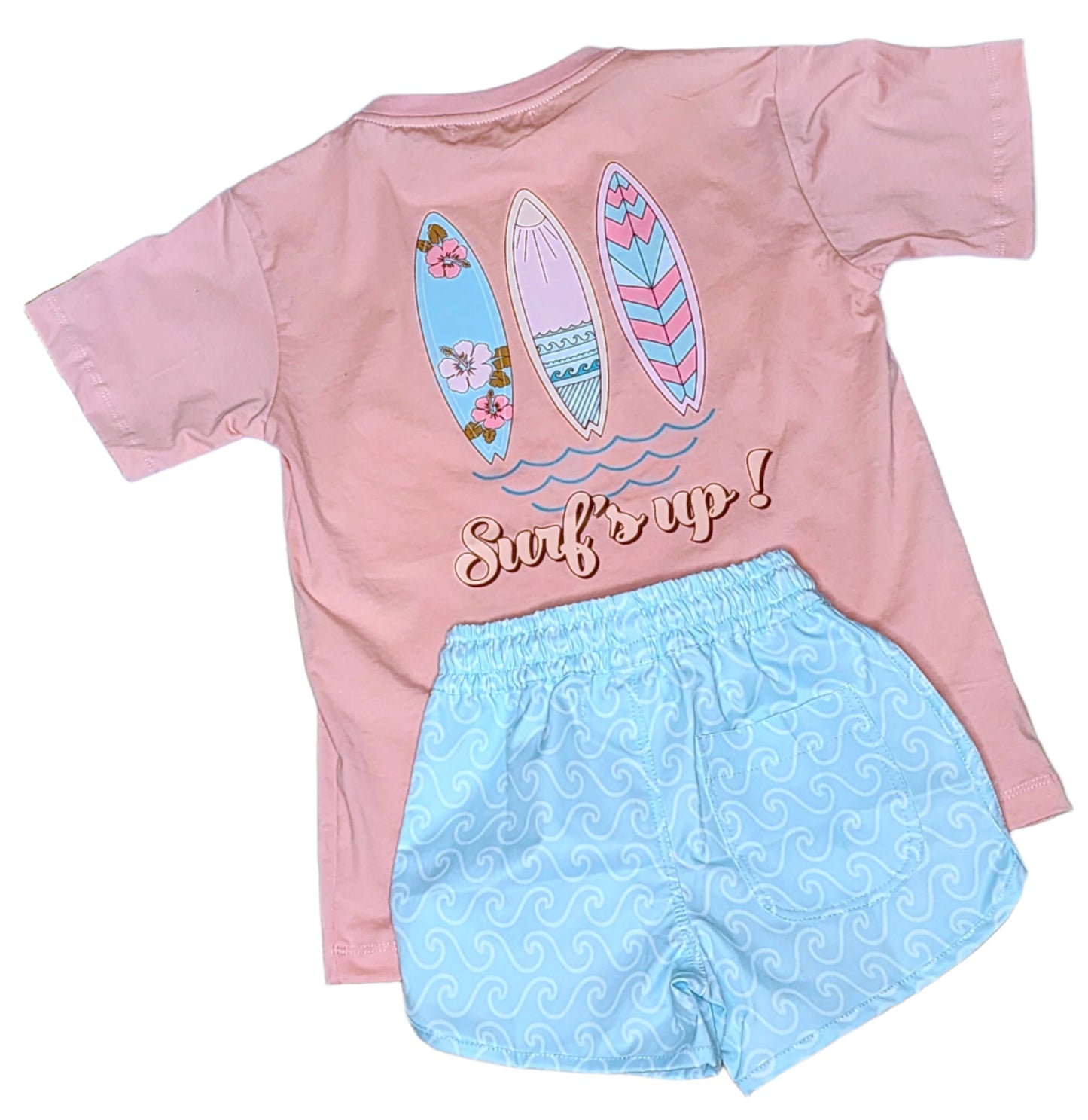 "Surfs Up!" Soft Pink T~Shirt