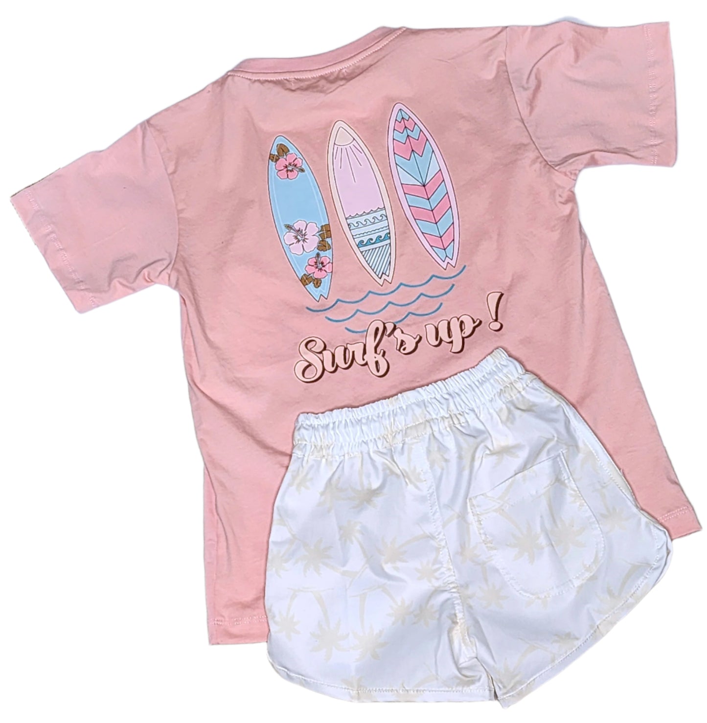 "Palm~Tree" White Shorts