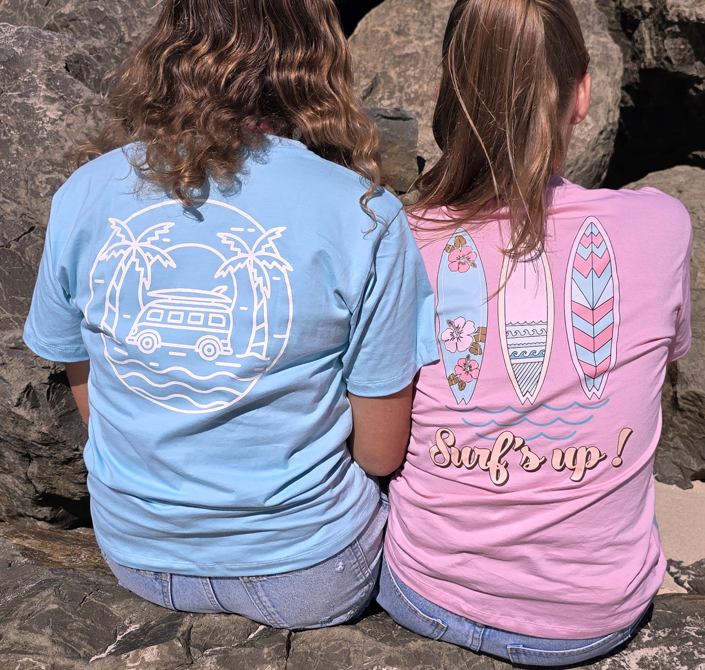 "Surfs Up!" Soft Pink T~Shirt