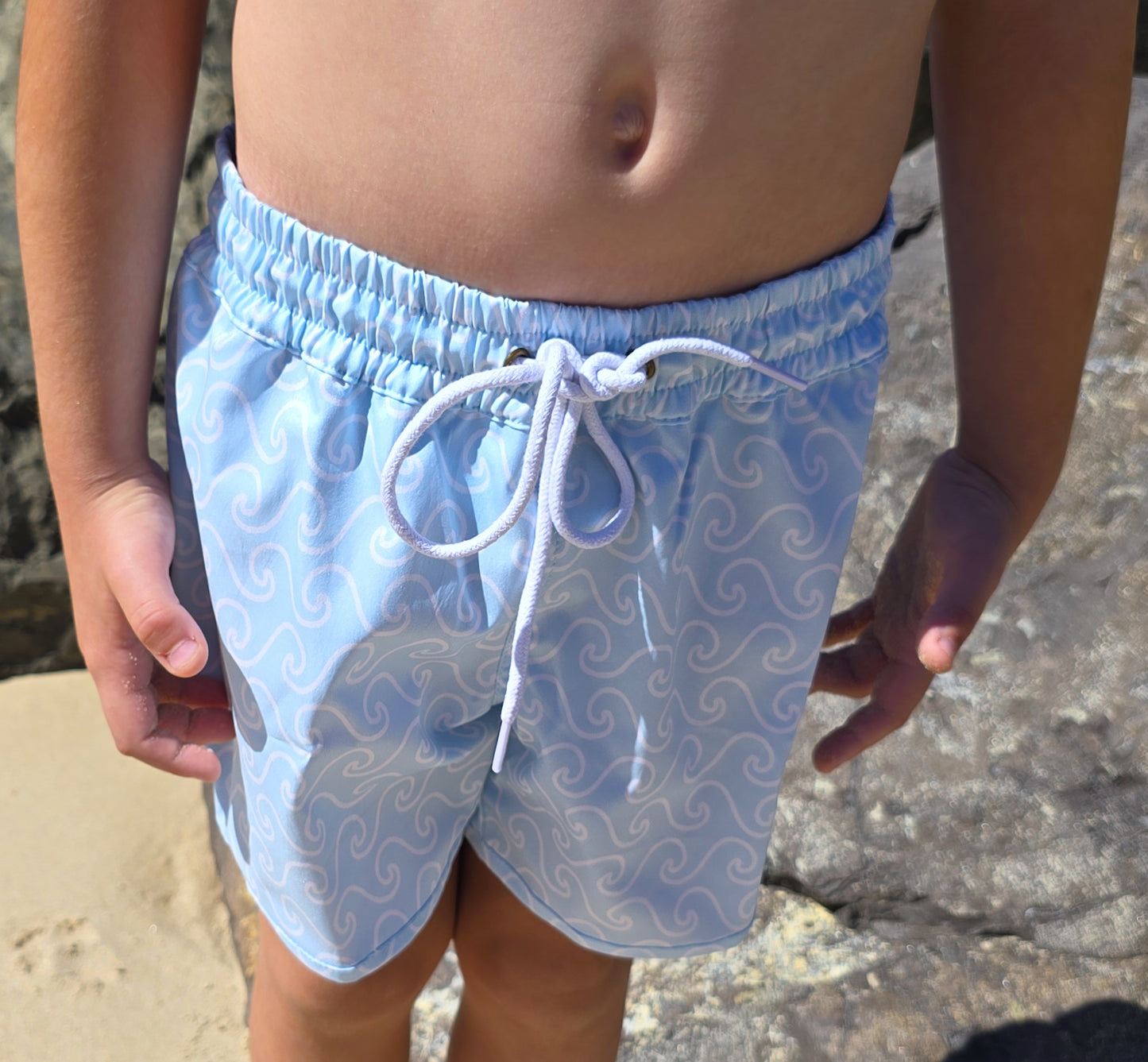"Wave" Blue Mist Shorts
