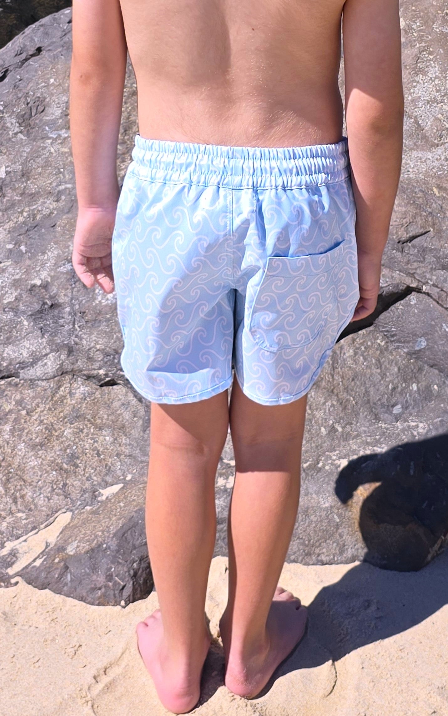 "Wave" Blue Mist Shorts